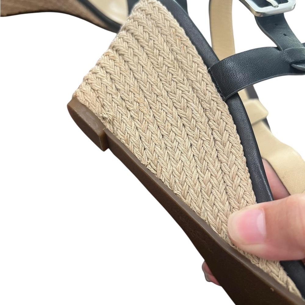 Cole Haan Black Taylor Wedge Sandals - Picture 4 of 9